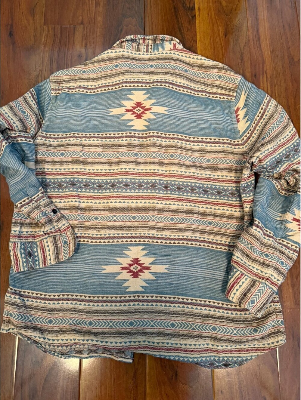 Faherty Men SZ XL Doug Good Feather Canyon Overshirt Southwestern Aztec - Picture 6 of 7